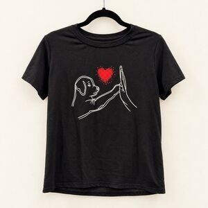 NWOT {Shein} dog graphic short-sleeve crewneck t-shirt, L
